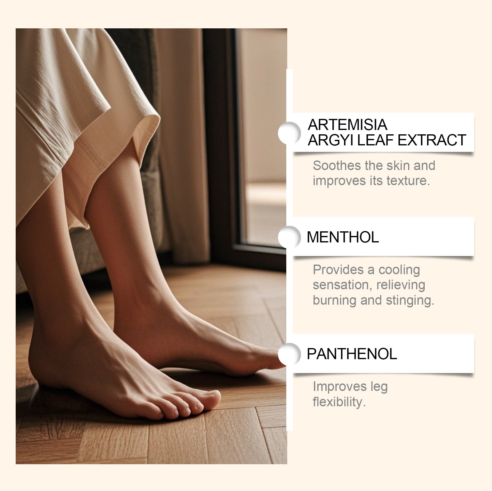 Leg Care Cream With Gentle Ingredients To Nourish And Soothe The Skin On Your Legs For A Comfortable Feel